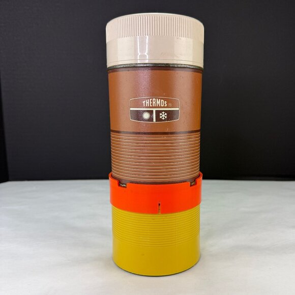 Vintage Retro Thermos King Seeley Stacking Connecting Ring 2 Bottles - Picture 1 of 16